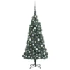 VIDAXL Arbre De Noël Artificiel Avec LED Et Boules Vert 150 Cm PVC PE