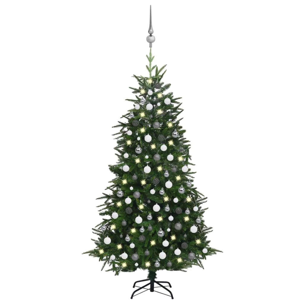 VIDAXL Arbre De Noël Artificiel Avec Led Et Boules Vert 210 Cm Pvc Pe 2 VIDAXL Arbre De Noël Artificiel Avec Led Et Boules Vert 210 Cm Pvc Pe – Image 2