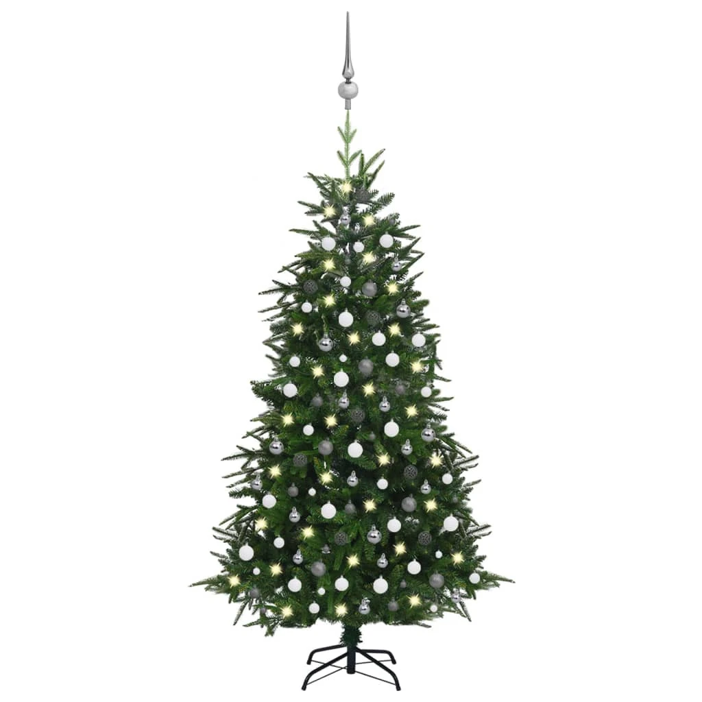 VIDAXL Arbre De Noël Artificiel Avec Led Et Boules Vert 240 Cm Pvc Pe 2 VIDAXL Arbre De Noël Artificiel Avec Led Et Boules Vert 240 Cm Pvc Pe – Image 2