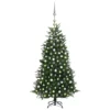VIDAXL Arbre De Noël Artificiel Avec Led Et Boules Vert 240 Cm Pvc Pe