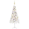 VIDAXL Arbre De Noël Artificiel LED Et Boules Blanc 180 Cm PVC