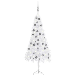 VIDAXL Arbre De Noël Artificiel D'angle LED Et Boules Blanc 150 Cm PVC 5 VIDAXL Arbre De Noël Artificiel D'angle LED Et Boules Blanc 150 Cm PVC -Vidaxl Soldes Boutique 8720286500552 a en hd 1 6176e52a3c06f 2
