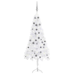 VIDAXL Arbre De Noël Artificiel D'angle LED Et Boules Blanc 180 Cm PVC 5 VIDAXL Arbre De Noël Artificiel D'angle LED Et Boules Blanc 180 Cm PVC -Vidaxl Soldes Boutique 8720286500569 a en hd 1 6176e52aebb28 2