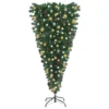VIDAXL Arbre De Noël Artificiel Renversé Avec LED Et Boules 240 Cm