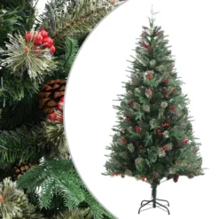 VIDAXL Sapin De Noël Avec Pommes De Pin Vert 225 Cm Pvc Et Pe 5 VIDAXL Sapin De Noël Avec Pommes De Pin Vert 225 Cm Pvc Et Pe -Vidaxl Soldes Boutique 8720286767054 a en hd 1 6203b74b4a87f 2