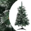 VIDAXL Sapin De Noël Artificiel Avec Support Vert Et Blanc 60 Cm Pvc