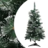 VIDAXL Sapin De Noël Artificiel Avec Support Vert Et Blanc 90 Cm Pvc