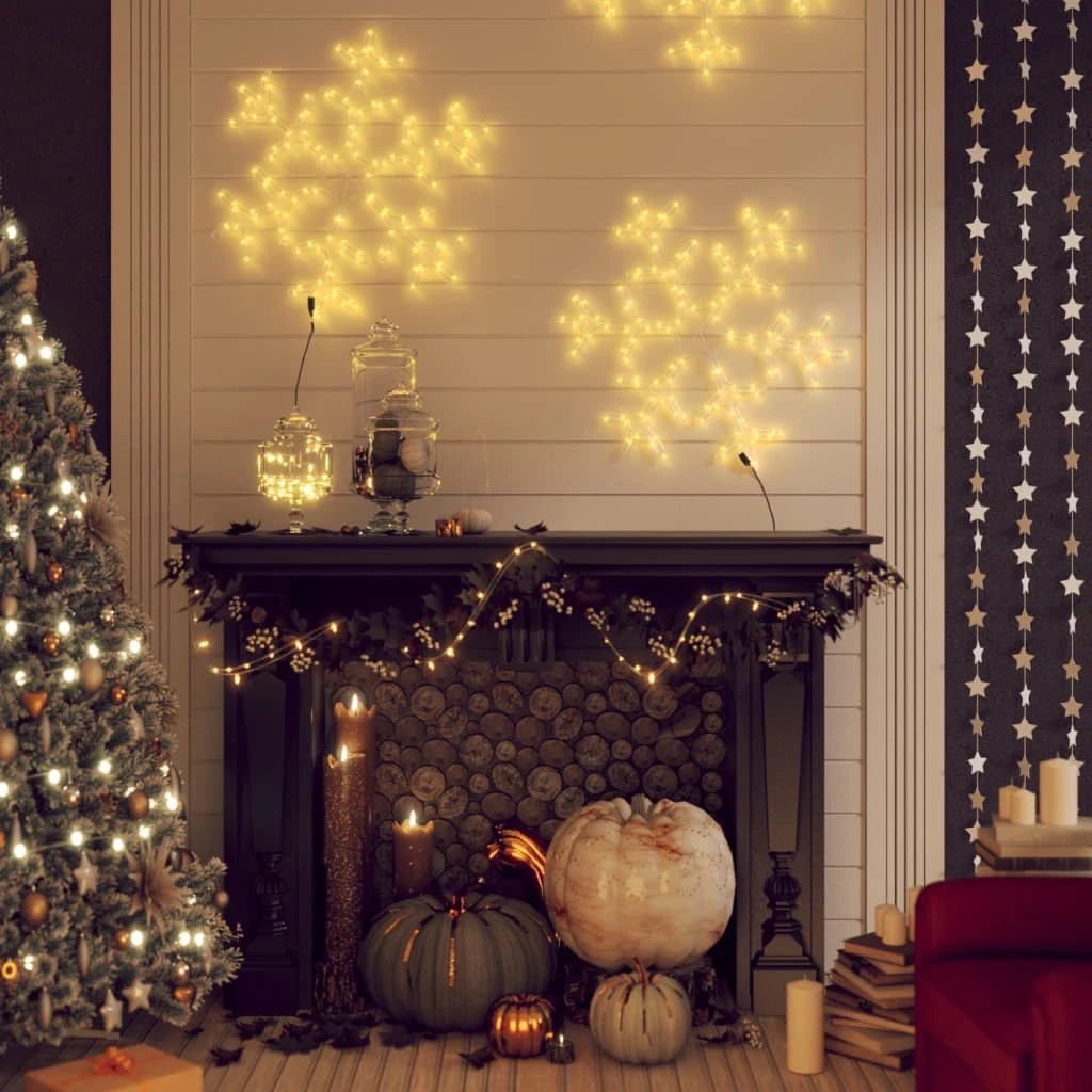 VIDAXL Figure De Flocon De Neige De Noël Avec 144 Led Blanc Chaud 1 VIDAXL Figure De Flocon De Neige De Noël Avec 144 Led Blanc Chaud