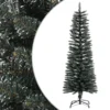 VIDAXL Sapin De Noël Artificiel Mince Avec Support Vert 120 Cm Pvc