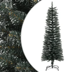 VIDAXL Sapin De Noël Artificiel Mince Avec Support Vert 120 Cm Pvc