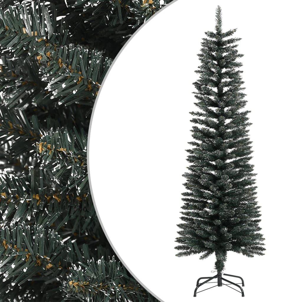 VIDAXL Sapin De Noël Artificiel Mince Avec Support Vert 150 Cm Pvc 3 VIDAXL Sapin De Noël Artificiel Mince Avec Support Vert 150 Cm Pvc – Image 3