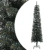 VIDAXL Sapin De Noël Artificiel Mince Avec Support Vert 180 Cm Pvc