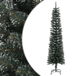 VIDAXL Sapin De Noël Artificiel Mince Avec Support Vert 210 Cm Pvc -Vidaxl Soldes Boutique 8720287110286 a en hd 1 63357322a6e45 2