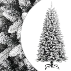 VIDAXL Sapin De Noël Artificiel Avec Neige Floquée 120 Cm Pvc Et Pe
