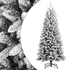 VIDAXL Sapin De Noël Artificiel Avec Neige Floquée 150 Cm Pvc Et Pe -Vidaxl Soldes Boutique 8720287110316 a en hd 1 6335731575ffd 2