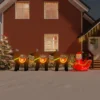 VIDAXL Décoration Gonflable De Père Noël Et Renne à Led 138 Cm